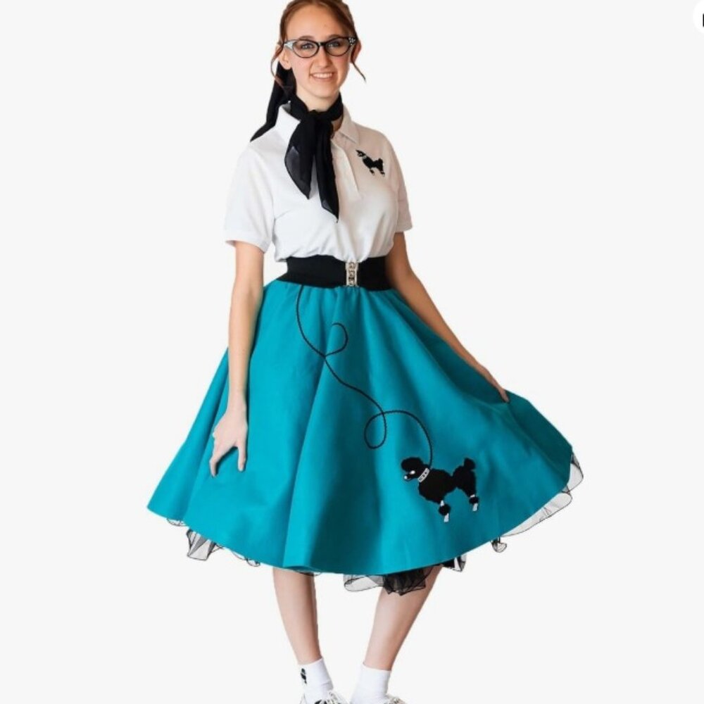 Hip Hop 50s Shop 5 piece costume - teal